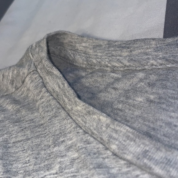 🐎 POLO Womans Light Gray Half Sleeve Tee with Front Blue Stitched in Logo 🐎 - Picture 5 of 7